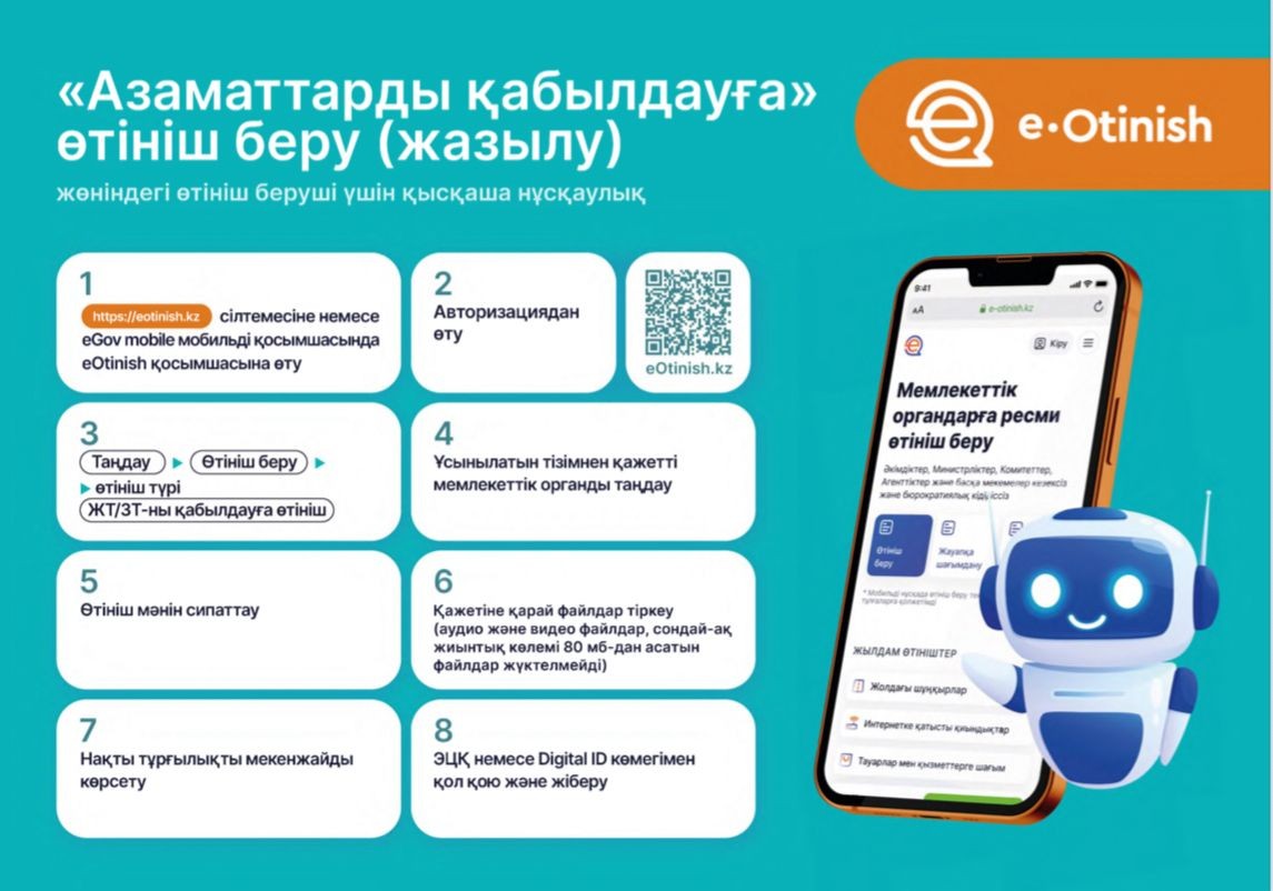 &nbsp;&nbsp;&nbsp;&nbsp; Кентау қаласы «Азаматтарды Қабылдау Орталығы»