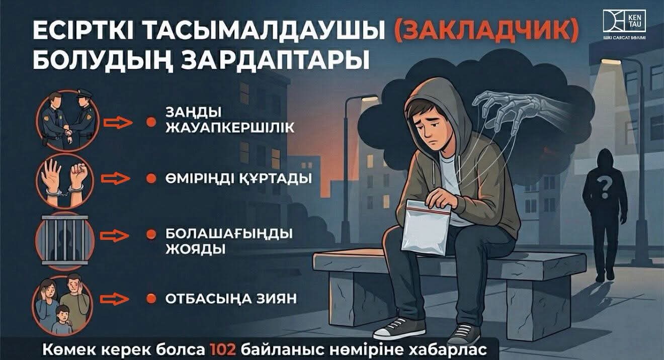 Есірткі тасымалдау - өміріңді құртатын қате қадам!