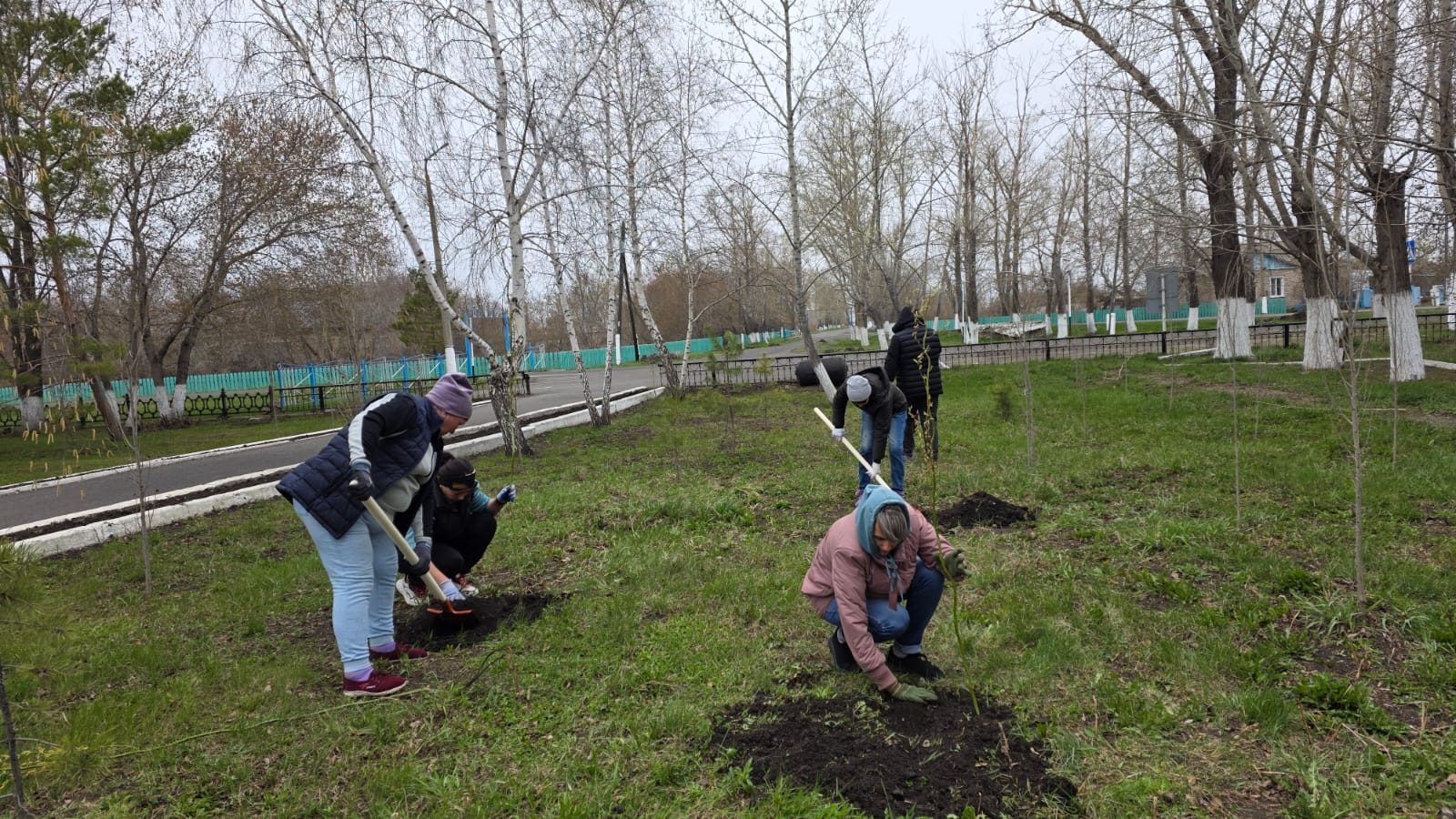 25 сәуір күні Қостряков ауылында «Таза Қазақстан» экологиялық бағдарламасы аясында ағаш отырғызу жұмыстары ұйымдастырылды.