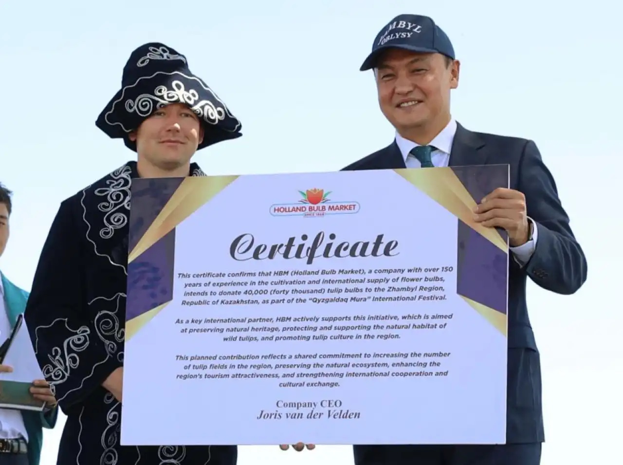 «Қызғалдақ мұра» халықаралық фестивалі: Нидерланд Корольдігі Жамбыл облысына 40 мың түп қызғалдақ сыйлады