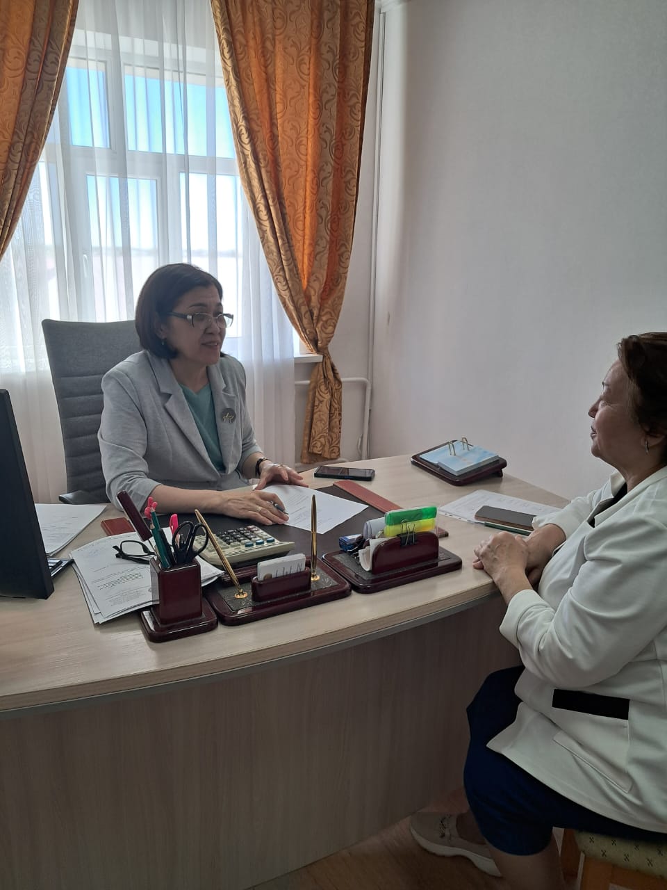 Халықты әлеуметтік қорғау саласындағы реттеу және бақылау комитетінің Қызылорда облысы бойынша департаментінің Әдеп жөніндегі уәкілімен  азаматтарға жеке қабылдау өткізілді