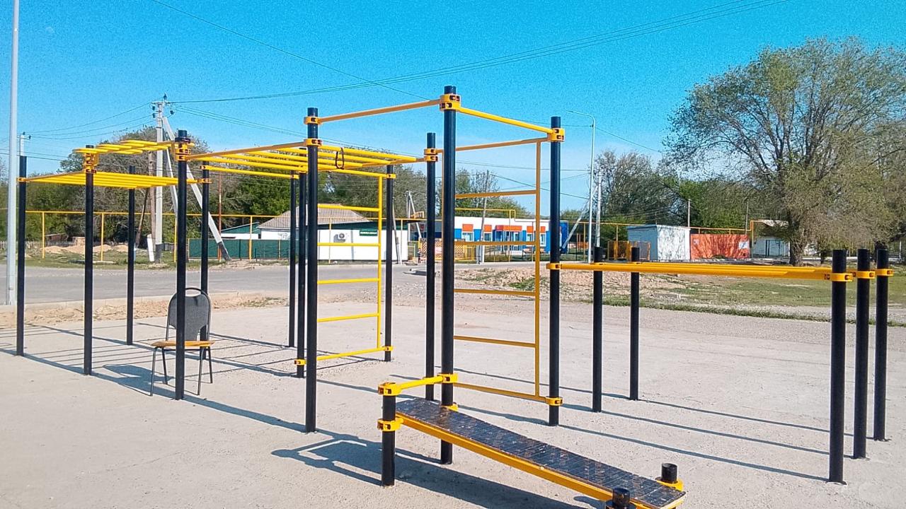 Қаражиде ауылында балалар және футбол алаңдарын абаттандыру жұмыстары жүргізілді