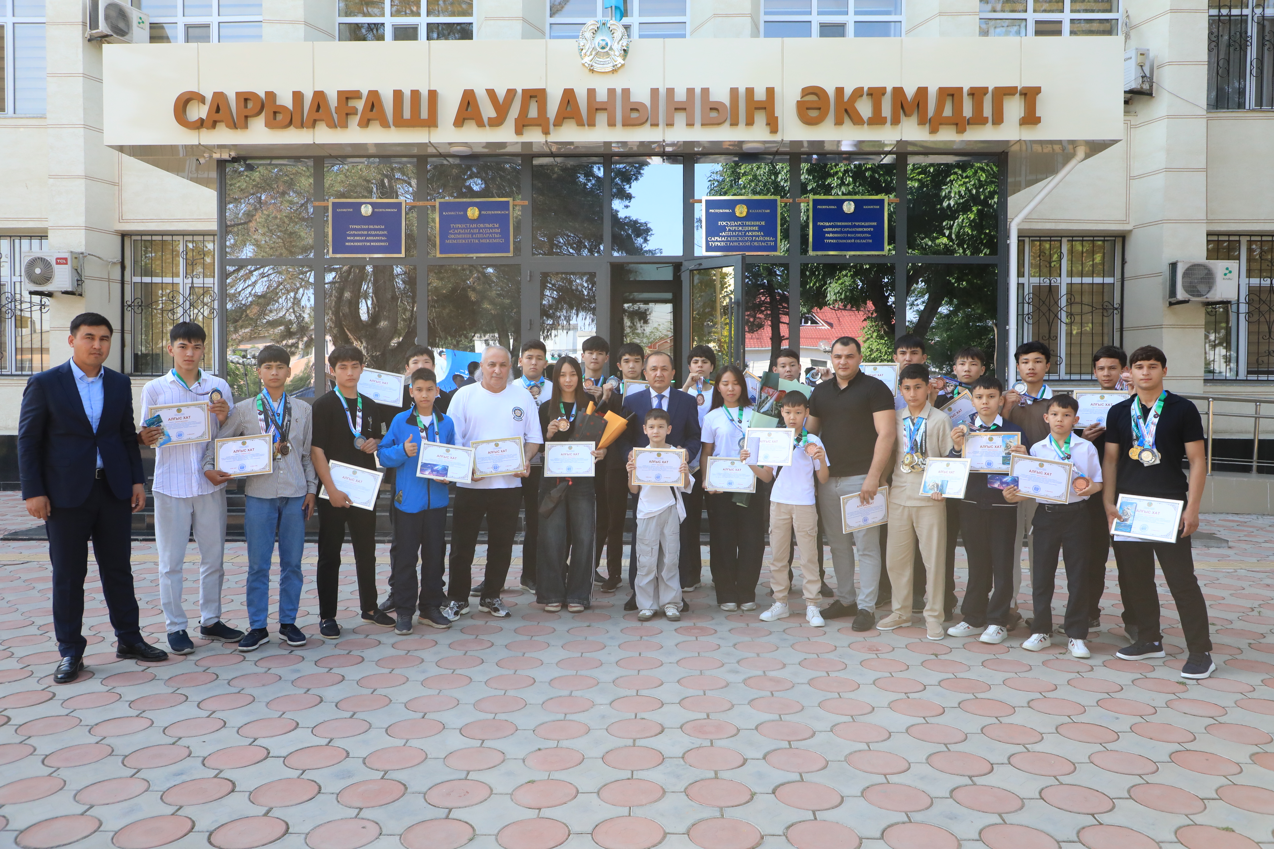 САРЫАҒАШ: ЖАС СПОРТШЫЛАРДЫҢ ЖЕҢІСІ ДӘРІПТЕЛДІ