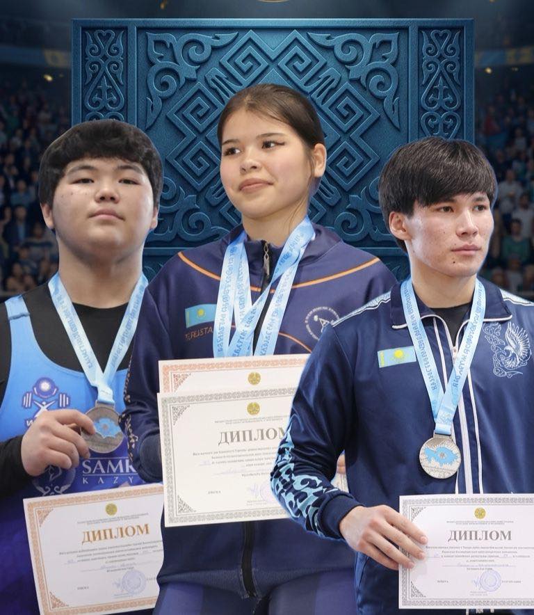 ТҮРКІСТАНДЫҚ АУЫР АТЛЕТШІЛЕР ӨСКЕМЕНДЕ ӨТКЕН ҚР ЧЕМПИОНАТЫНДА ЖҮЛДЕЛІ ОРЫНДАРҒА ИЕ БОЛДЫ