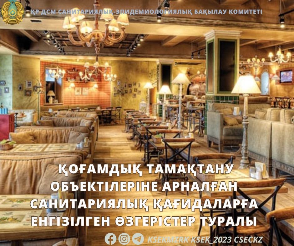 Қоғамдық тамақтану объектілеріне арналған санитариялық қағидаларға енгізілген өзгерістер туралы