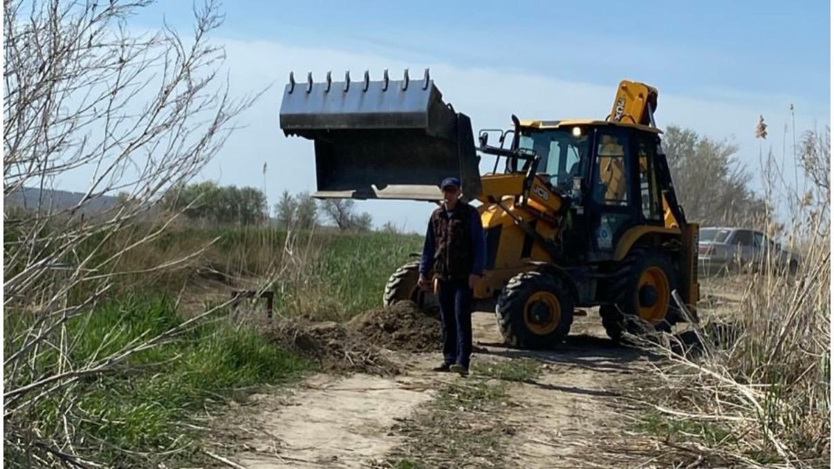 Үштөбе каналының Р-9 тармағында қалпына келтіру жұмыстары жүргізілді