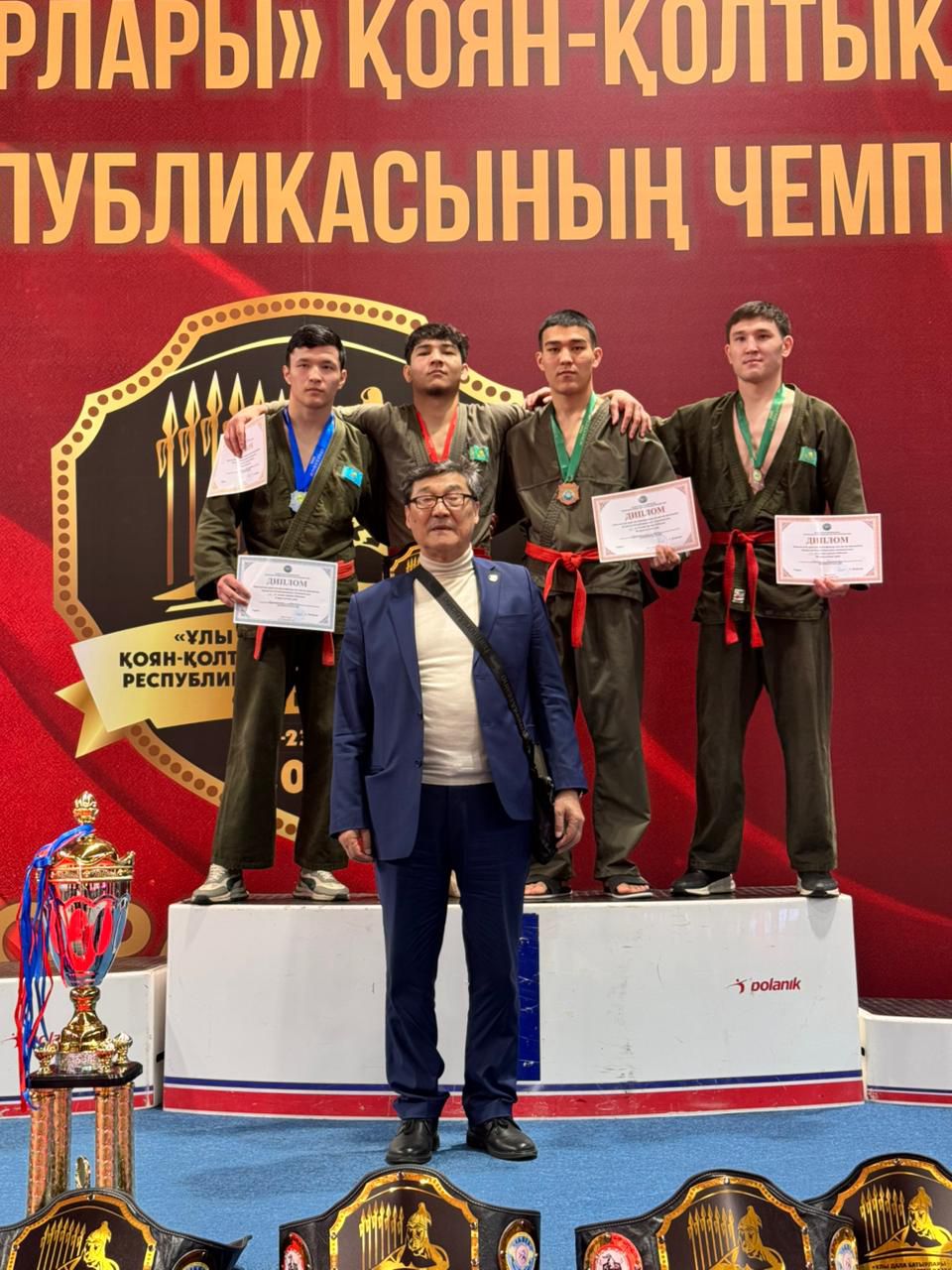 Маңғыстау спортшылары қоян-қолтық ұрыстан ел чемпионатында топ жарды