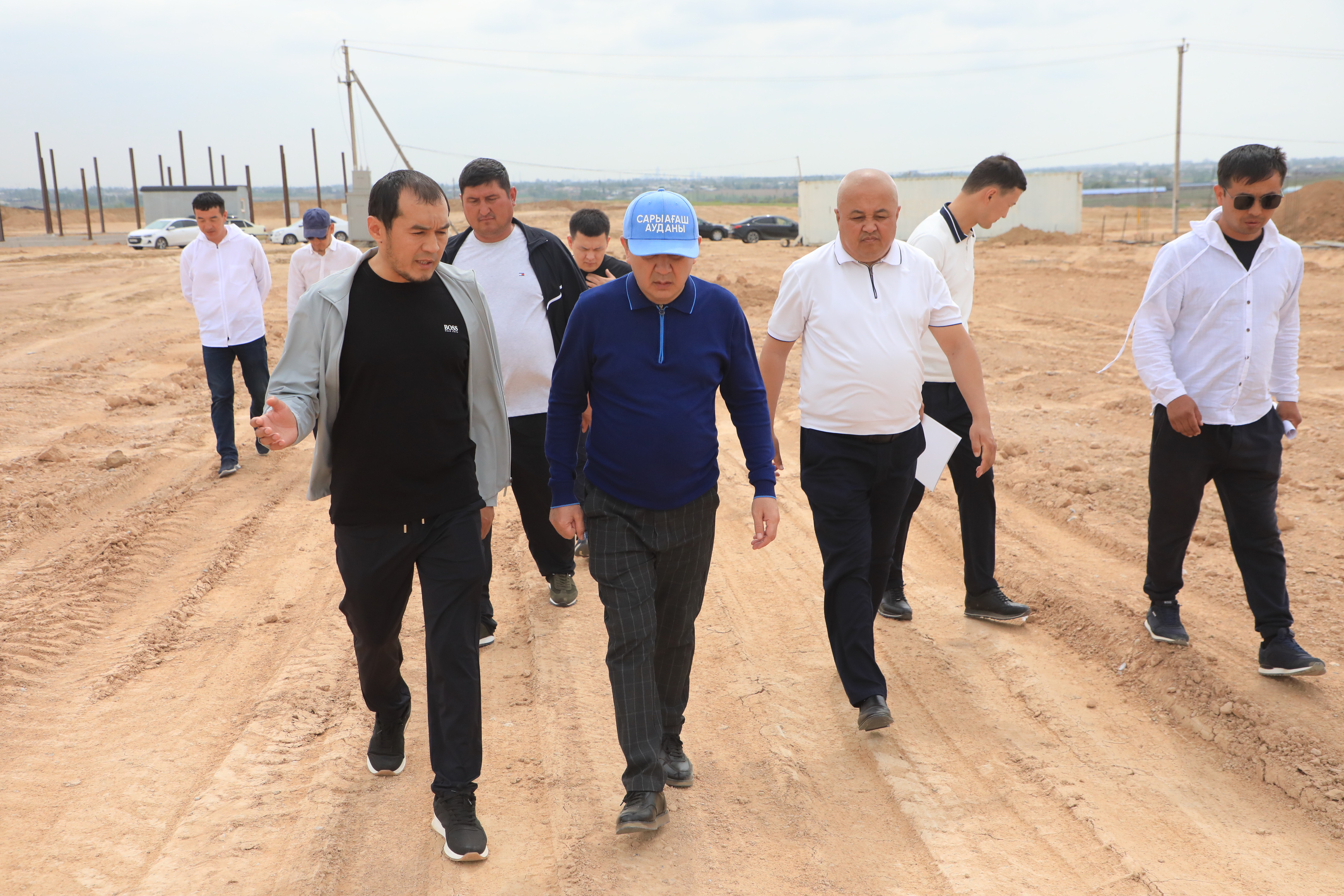 САРЫАГАШ: ХОД СТРОИТЕЛЬСТВА ОБЪЕКТОВ «ПРОИЗВОДСТВЕННОГО ПАРКА» ПРОАНАЛИЗИРОВАН