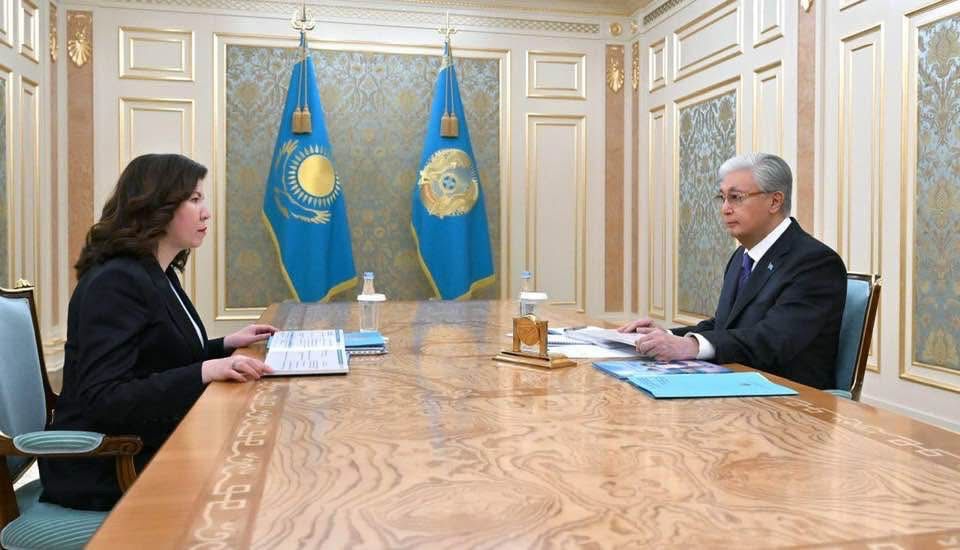 Мемлекет басшысы Оқу-ағарту министрі Жұлдыз Сүлейменованы қабылдады