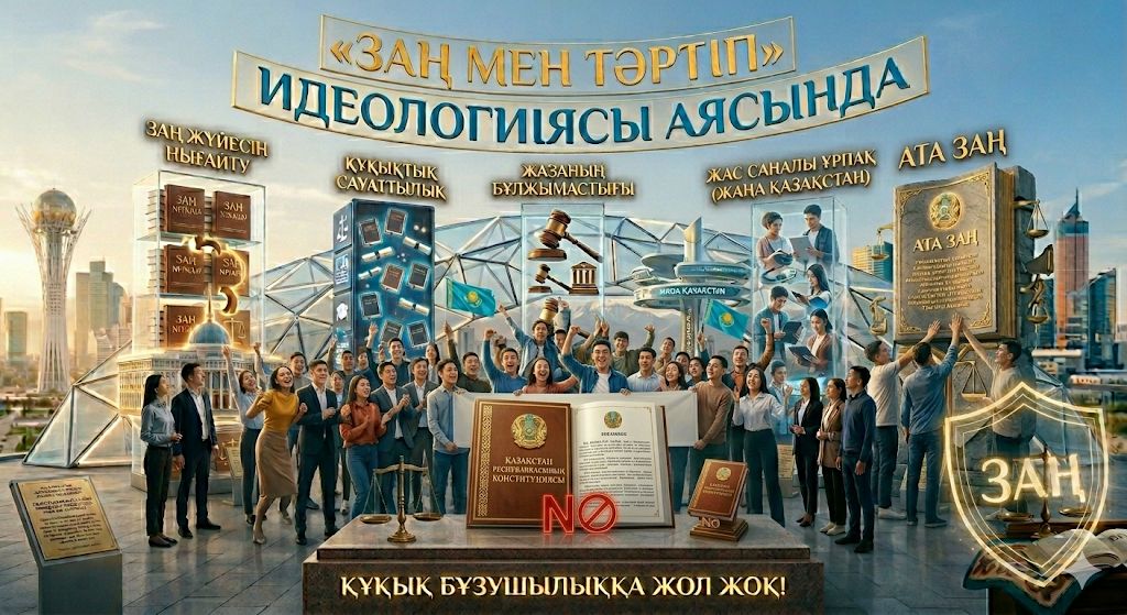 Жетісу жастары «Заң мен тәртіп» идеологемасы аясында ЖИ көмегімен фотоматериалдар жасады