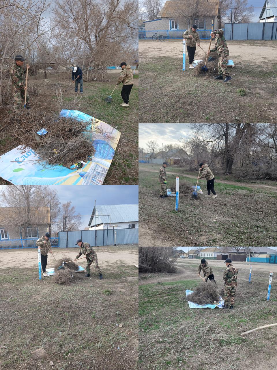 «Таза өлке» акциясы аясында Үшқұдық ауылдық округінде аумақты абаттандыру және тазалау бойынша ауқымды жұмыстар ұйымдастырылды