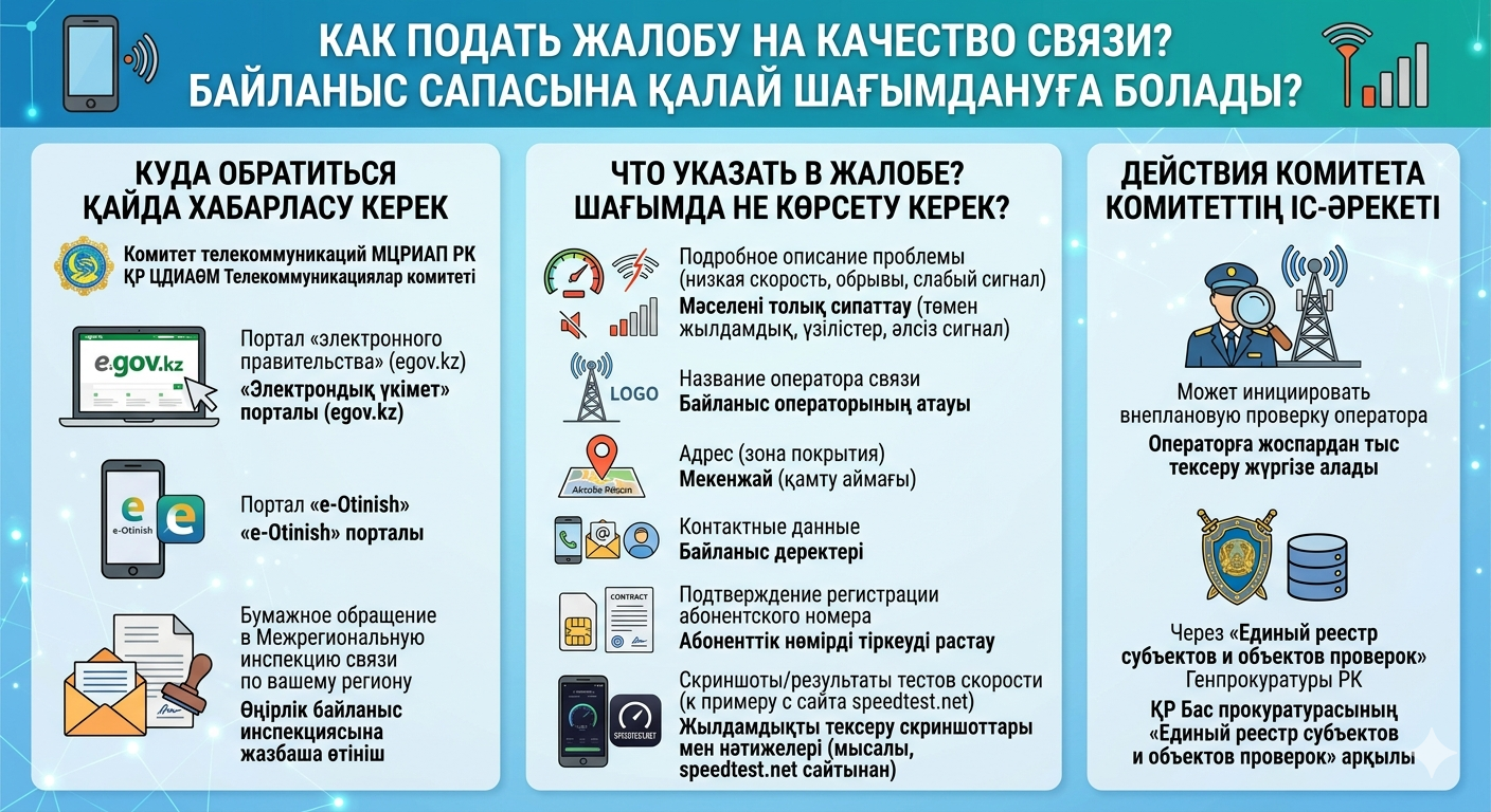 Как подать жалобу на качество связи?