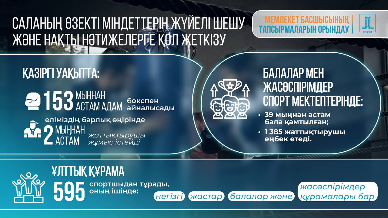 Үкімет 2026–2030 жылдарға арналған боксты дамыту тұжырымдамасын бекітті