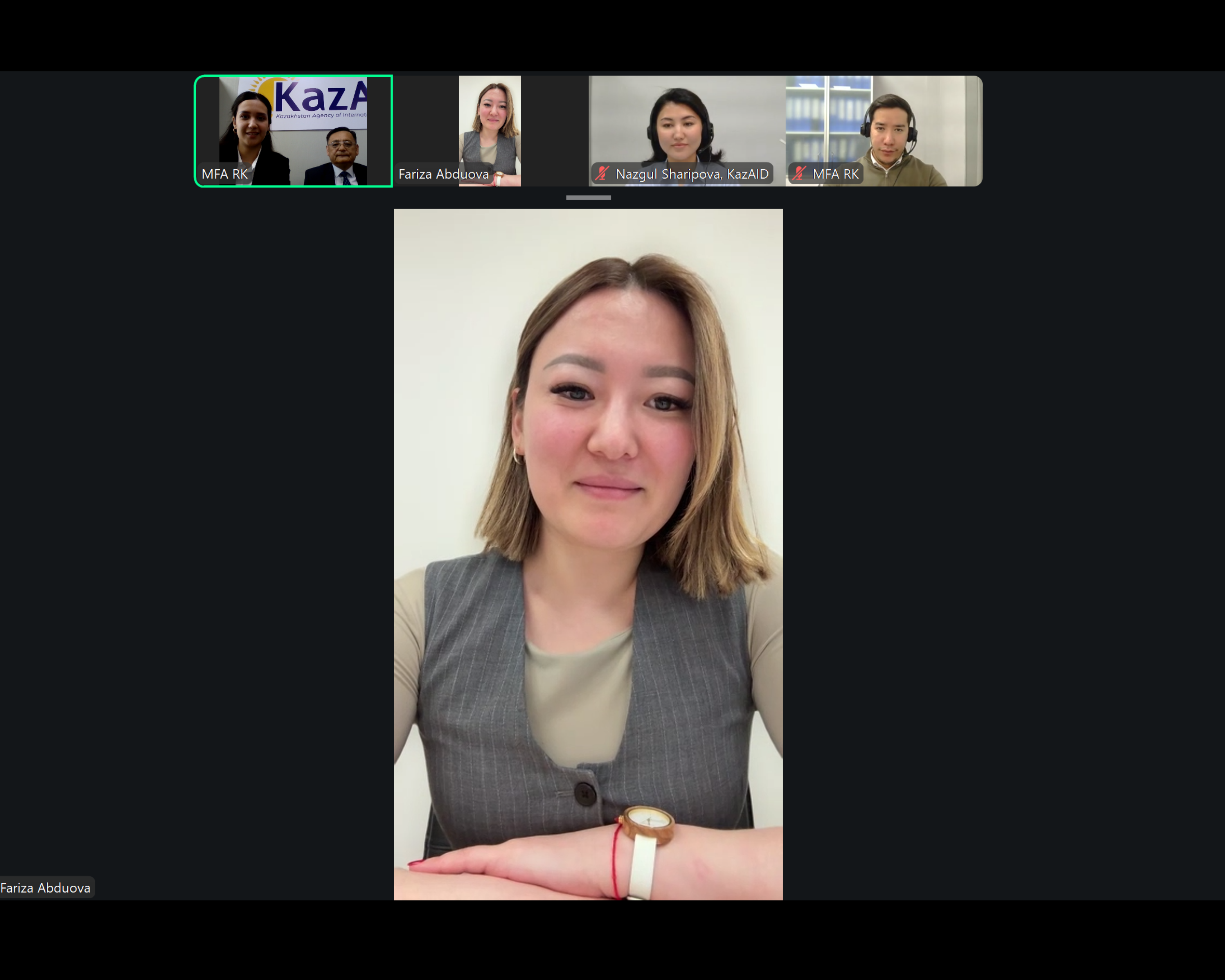 KazAID Қазақ Республикасының Экология және табиғи ресурстар министрлігіне лекция өткізді.