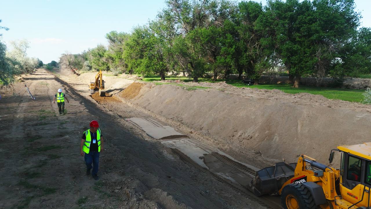 Жамбыл облысының Шу ауданында жалпы ұзындығы 263 шақырымнан асатын 42 каналды реконструкциялау және бетондау жұмыстары басталды