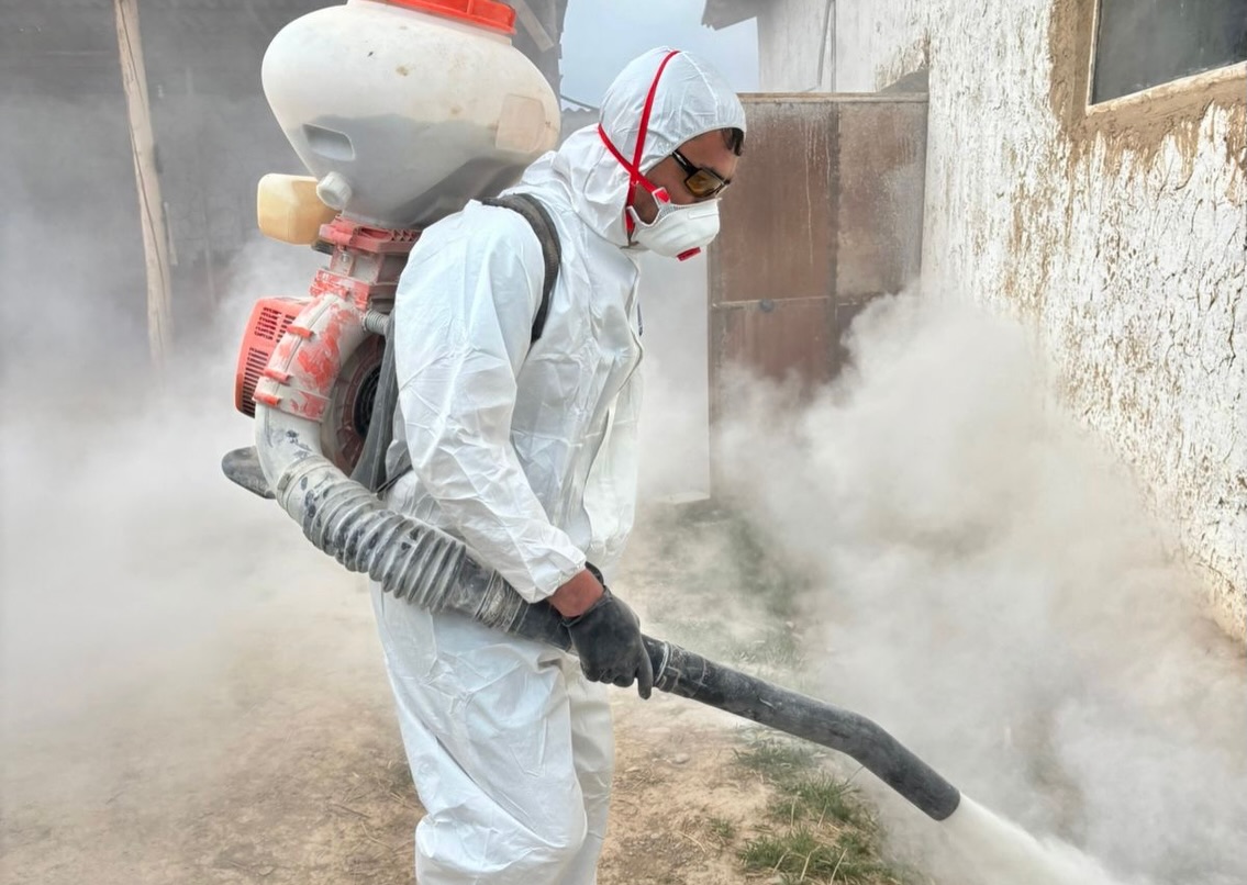 КЕНТАУ ҚАЛАСЫНДА КӨКТЕМГІ ДЕЗИНФЕКЦИЯ ЖҰМЫСТАРЫ ЖҮРГІЗІЛУДЕ