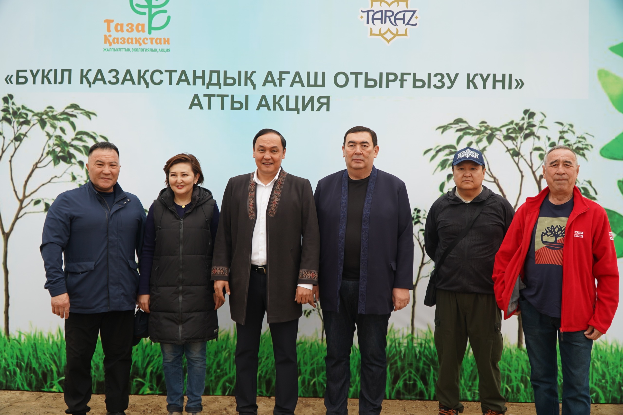 Таразда «Бүкілқазақстандық ағаш отырғызу күні» акциясы ауқымды түрде ұйымдастырылды