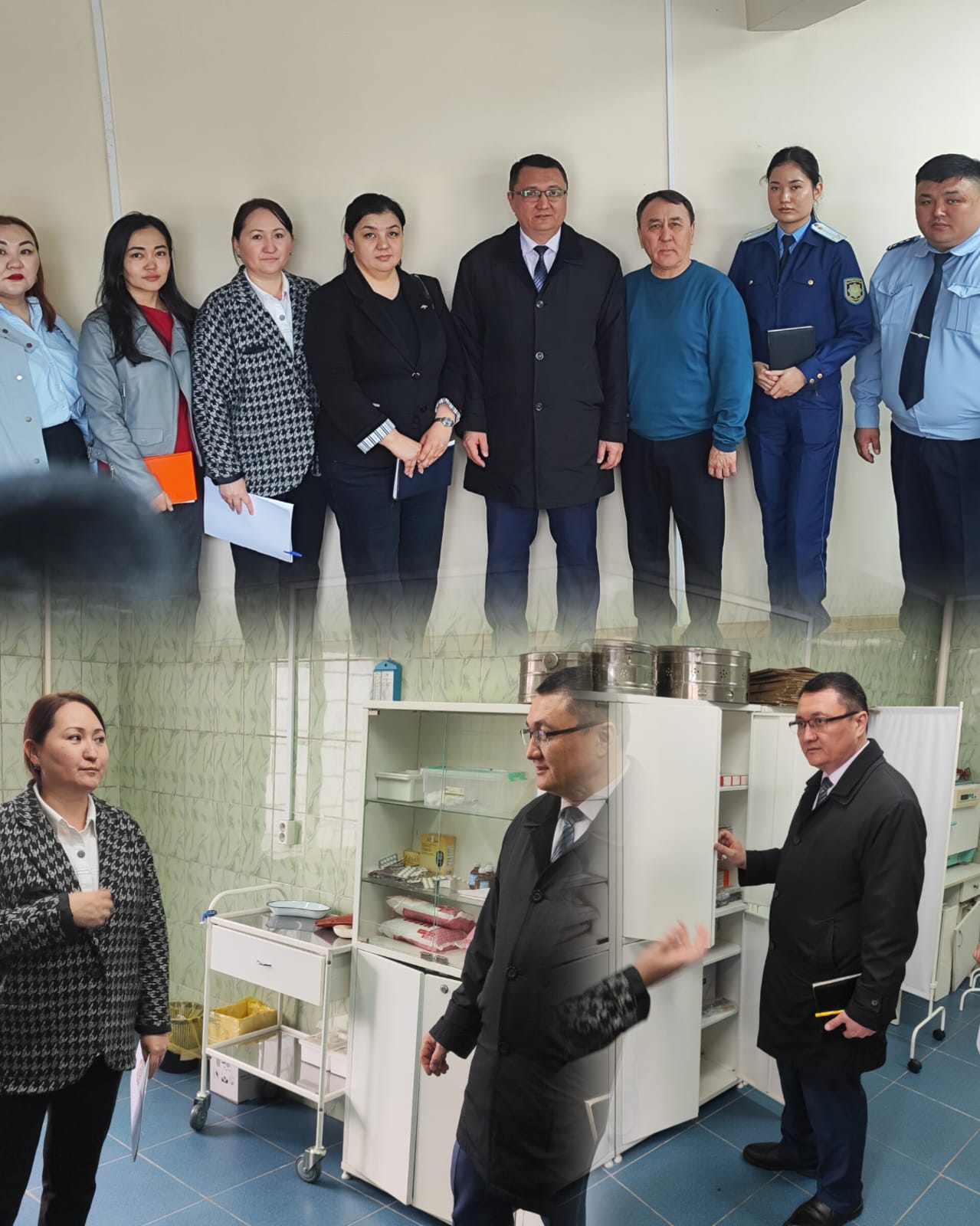 Семей қаласы полиция басқармасының уақытша ұстау изоляторында денсаулық сақтау саласындағы адам құқықтарын қорғау мәселелері бойынша бірлескен құқықтық қабылдау өткізілді.