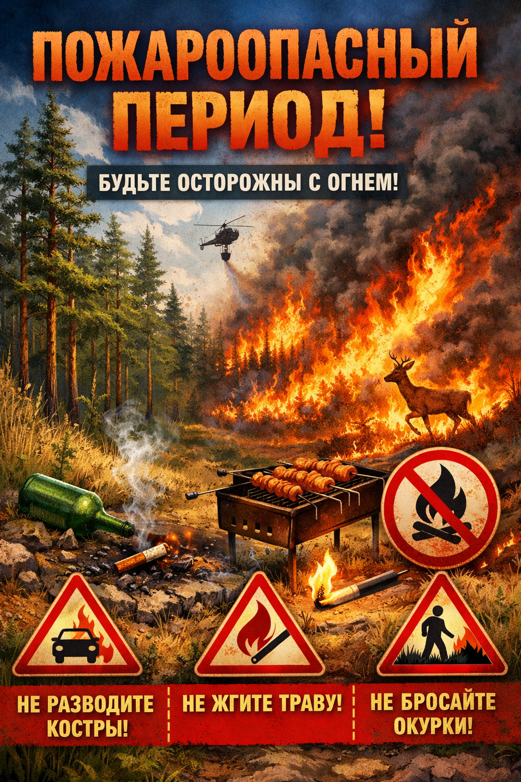 С наступлением весеннего периода и установлением положительных температур на территории региона начинается пожароопасный период