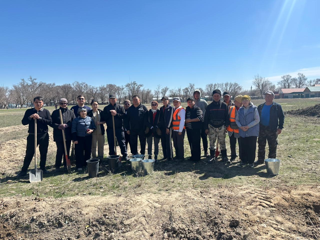 Бескөл ауылдық округінде ағаш көшеттері отырғызылды