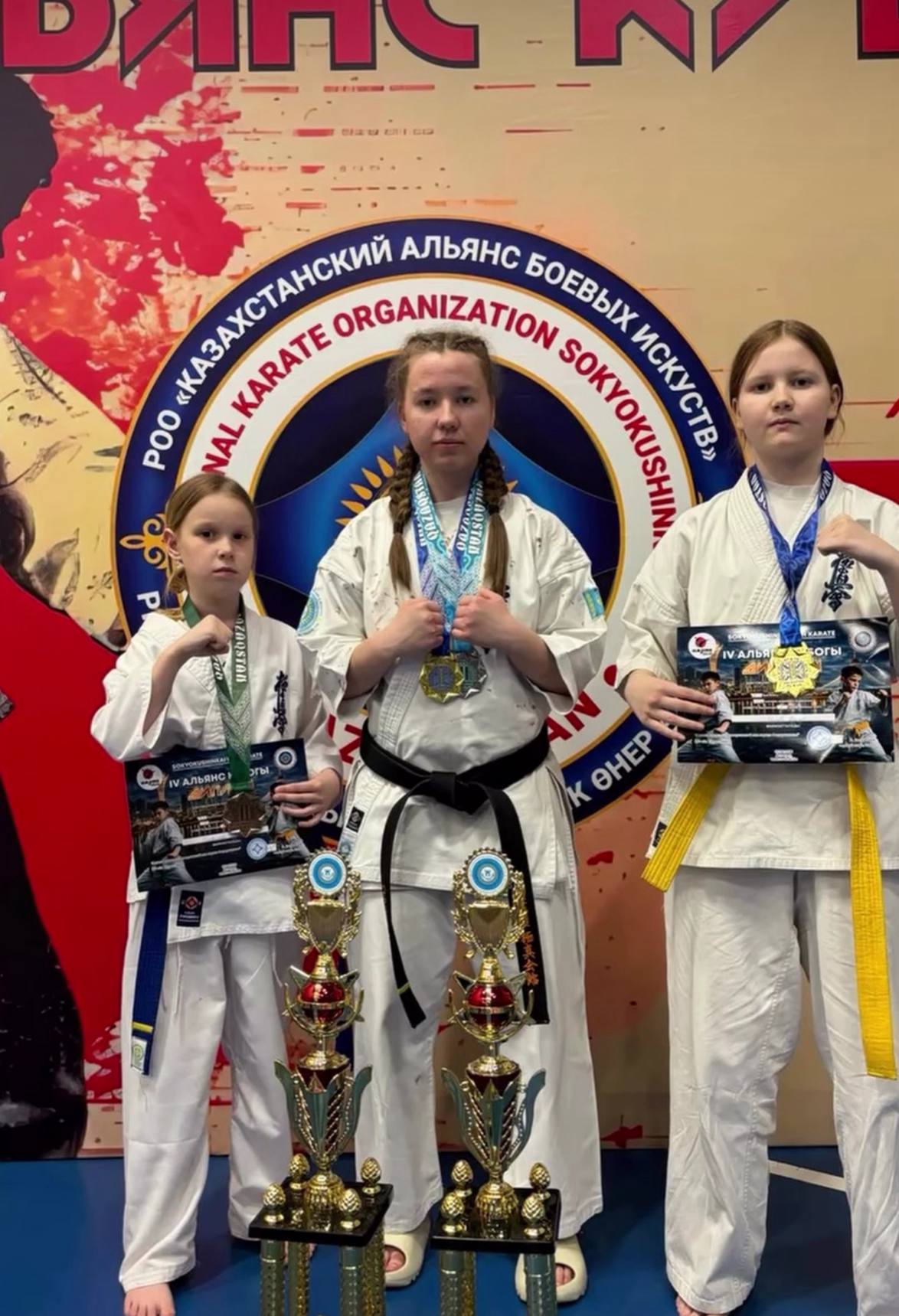 1 место на республиканском турнире по карате завоевала спортсменка из села Прапорщиково