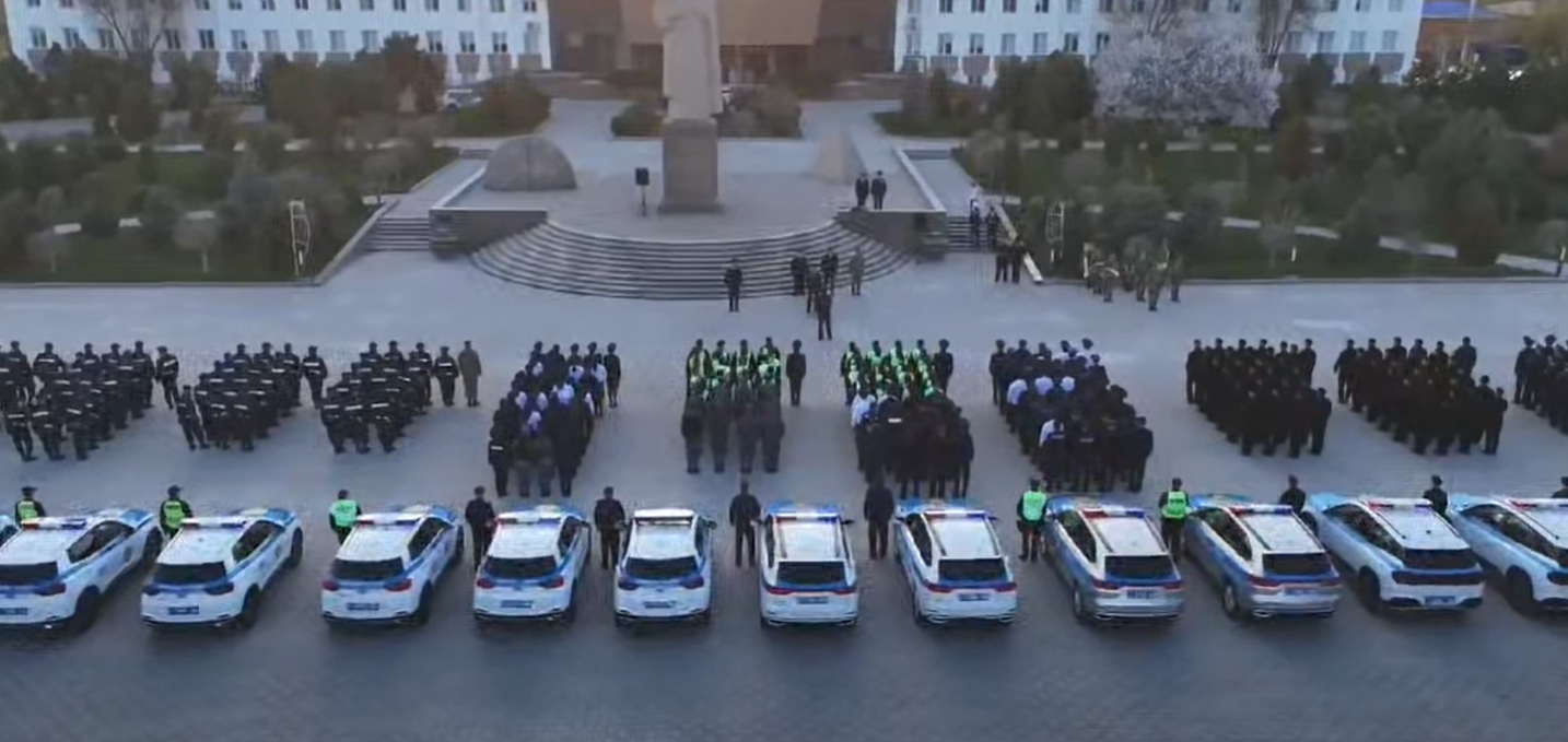 Департамент бастығының қатысуымен саптық жиын өтті