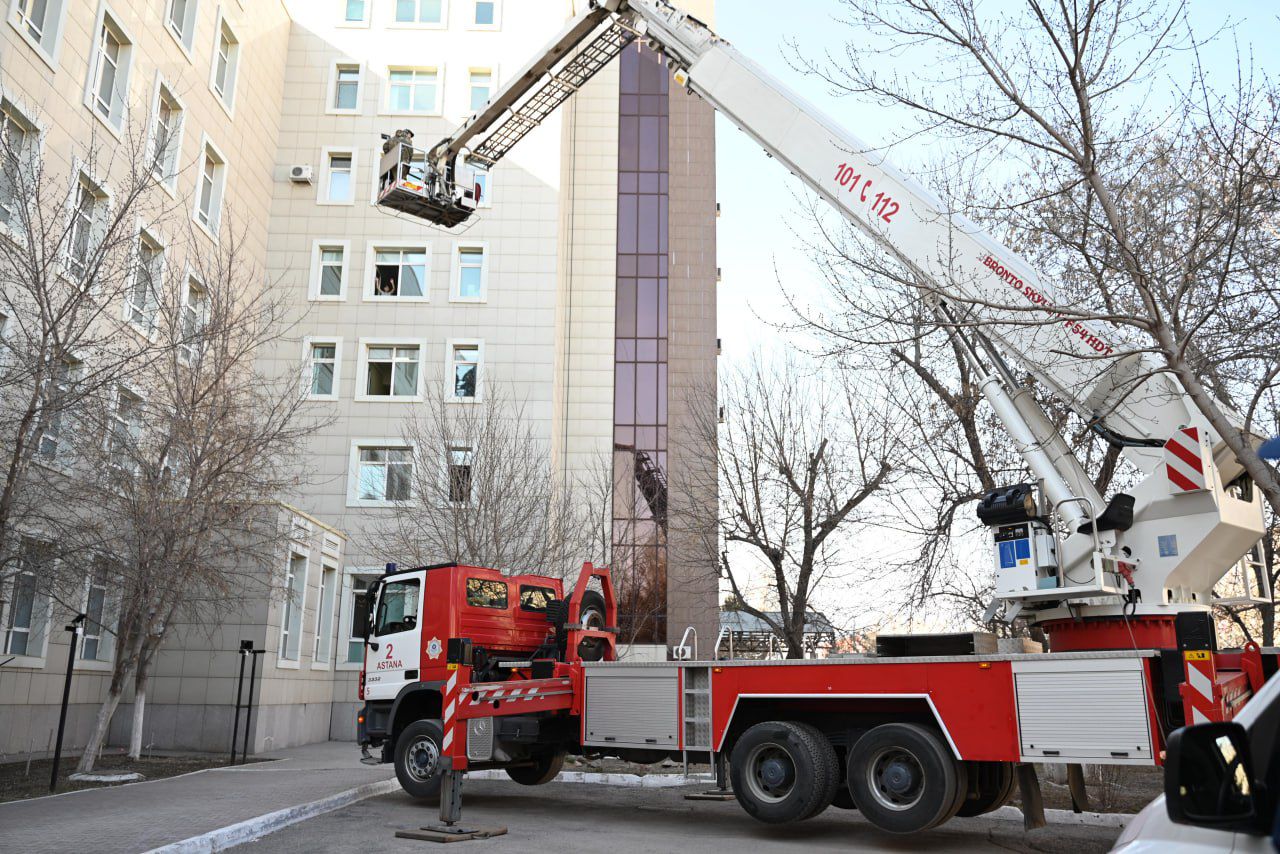 В образовательном учреждении столицы проведено пожарно-тактическое учение