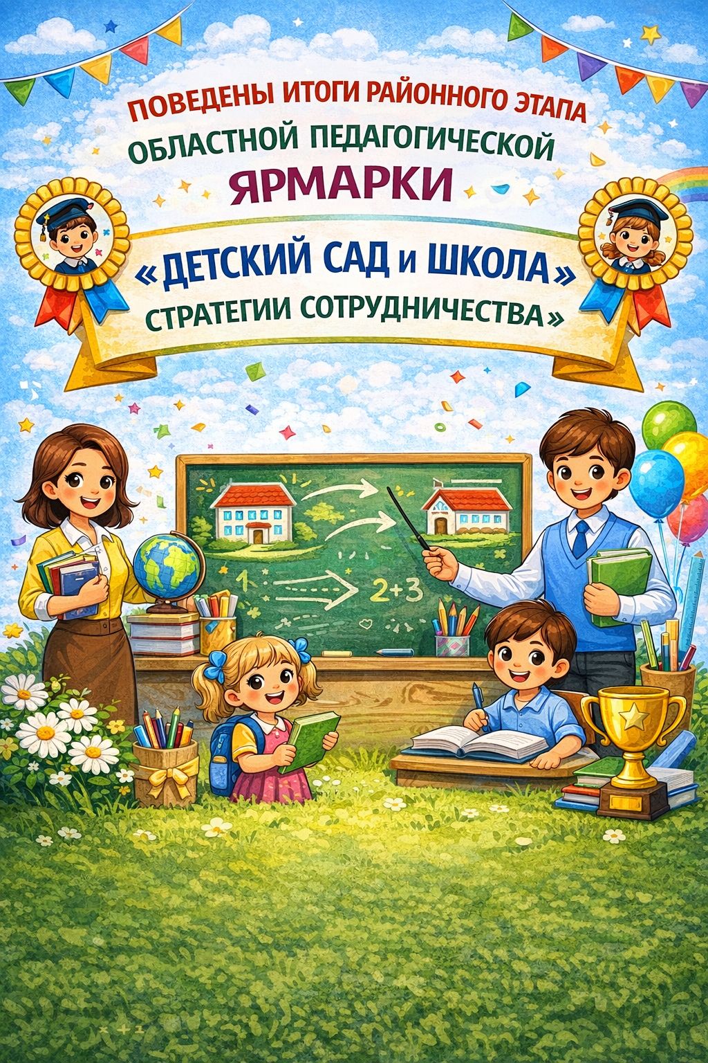«Балабақша мен мектеп – ынтымақтастық стратегиялары» атты облыстық педагогикалық жәрмеңкенің аудандық кезеңінің қорытындысы