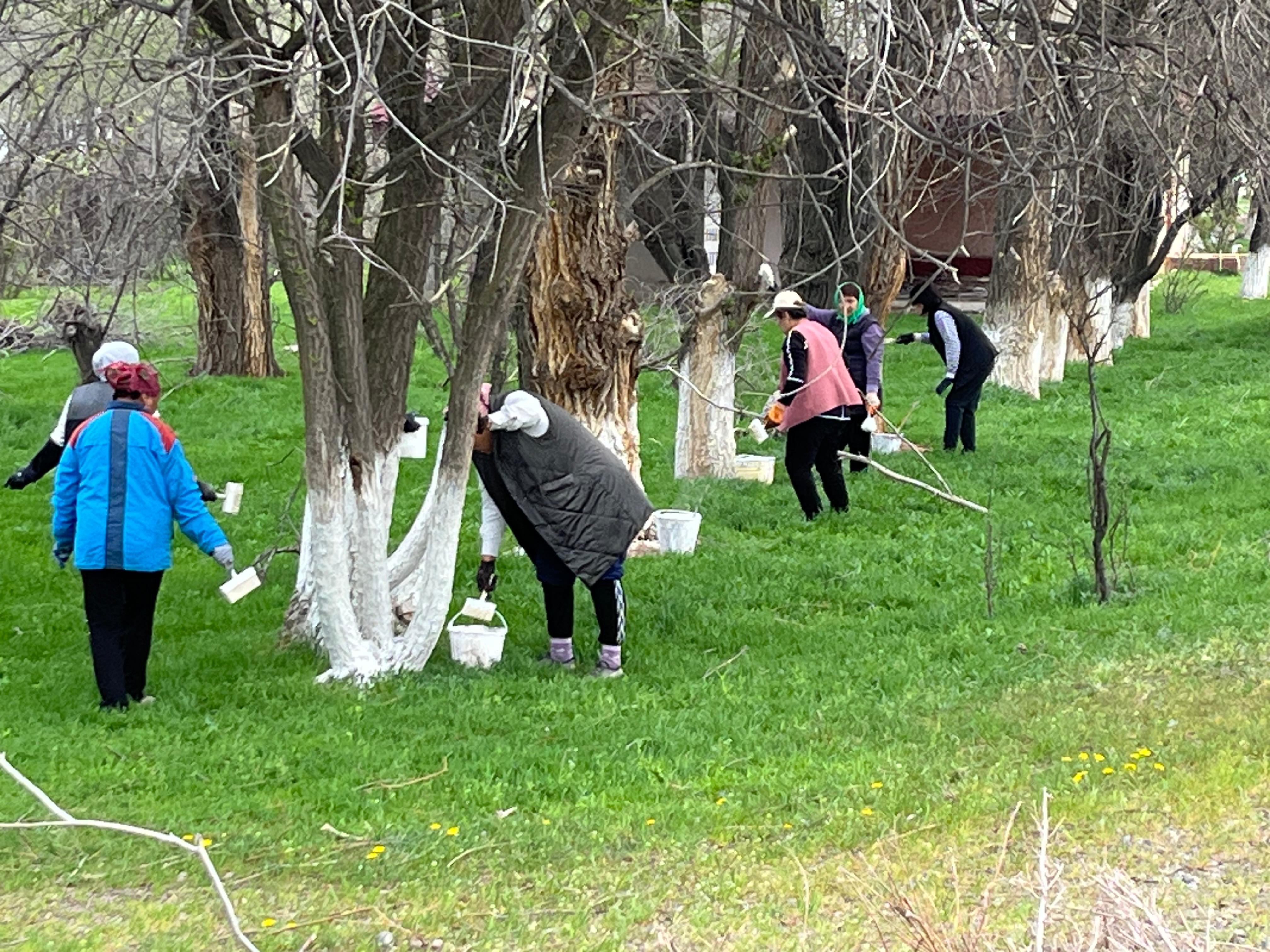 Қарақыстақ ауылдық округінде сенбілік өтті