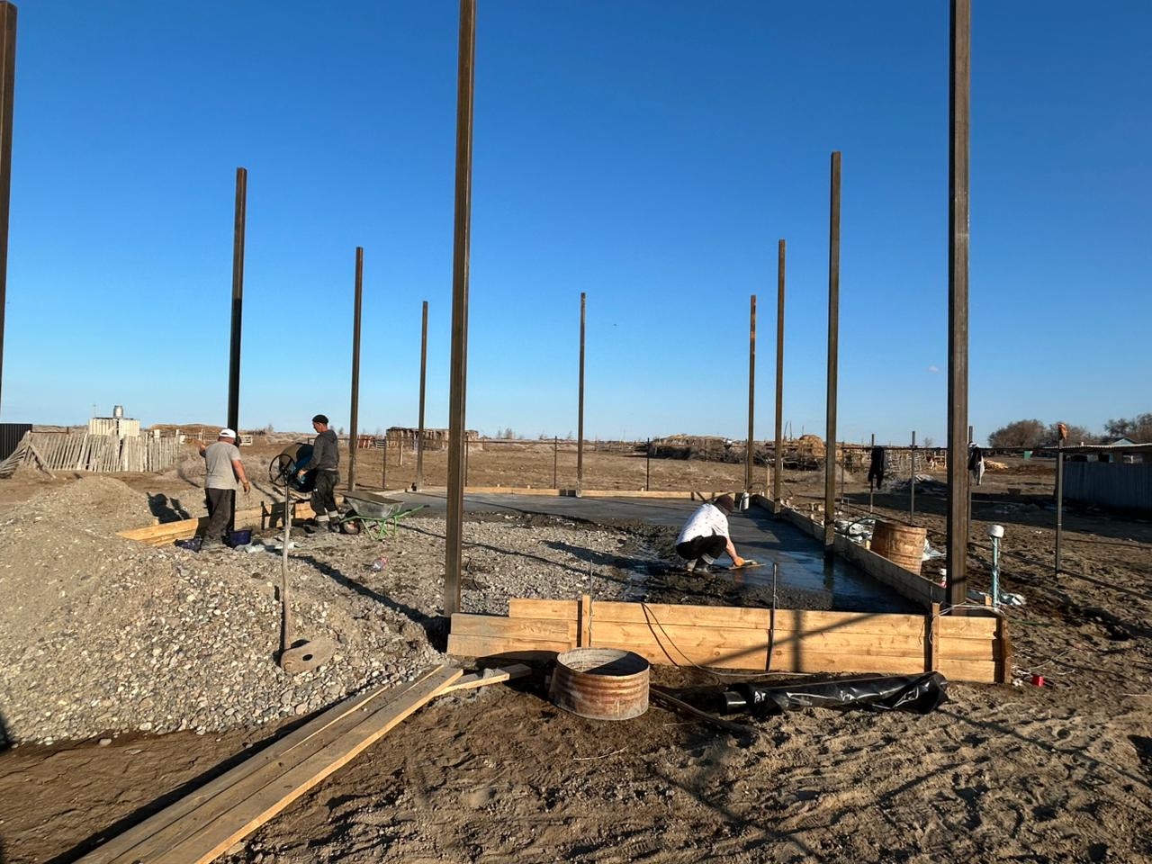 Көпбірлік ауылында өрт сөндіру пунктінің құрылысы басталды
