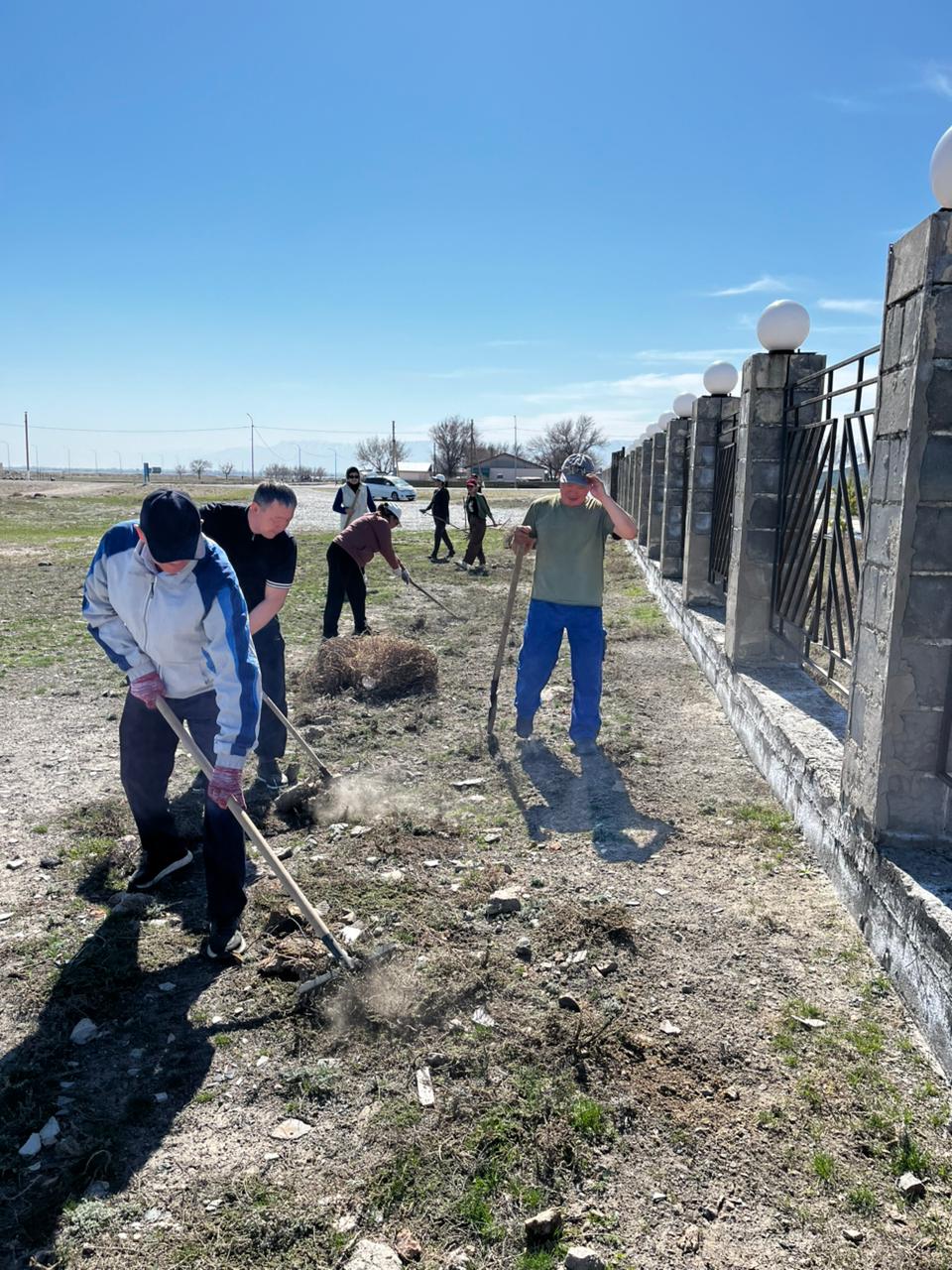«Таза Қазақстан» акциясы аясында Жанама ауылында сенбілік ұйымдастырылды