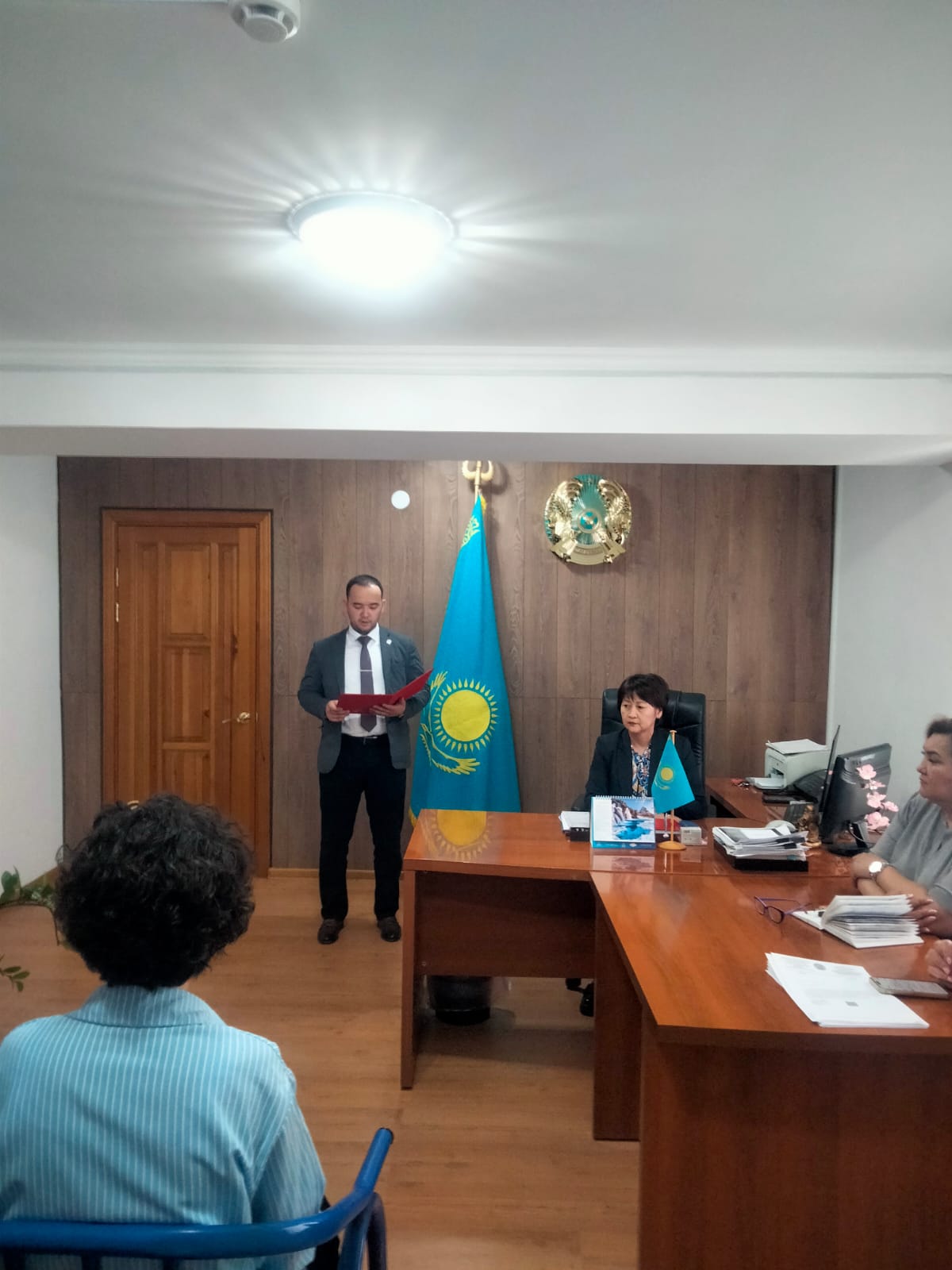 ҚР ДСМ Медициналық және фармацевтикалық бақылау комитетінің Ақтөбе облысы бойынша департаментінде мемлекеттік қызметшіден ант қабылдау рәсімі өтті