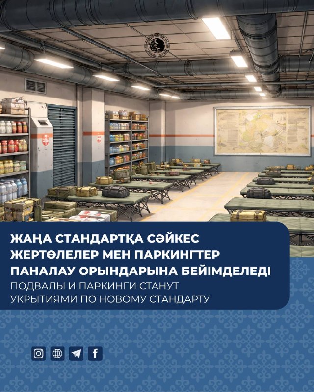 Подвалы и паркинги станут укрытиями по новому стандарту