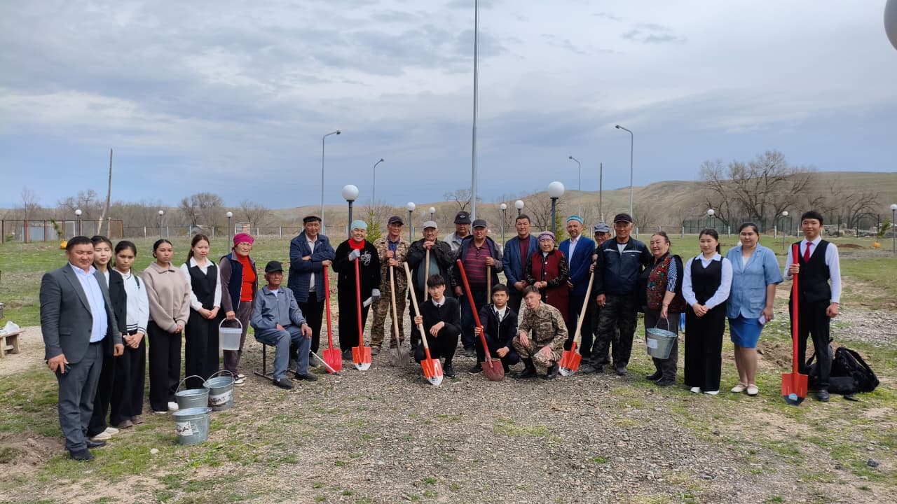 «Таза Қазақстан» экологиялық акциясы аясында 1959 жылғы ауыл азаматтары туған өлкенің табиғатын көркейтуге бағытталған игі іске белсене атсалысты.
