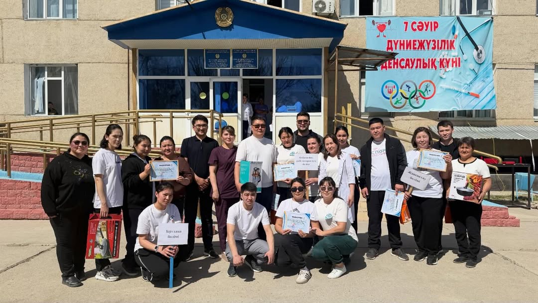 Мойынқұм аудандық ауруханасында Дүниежүзілік денсаулық күніне арналған «Көңілді старт» спорттық іс-шарасы өтті