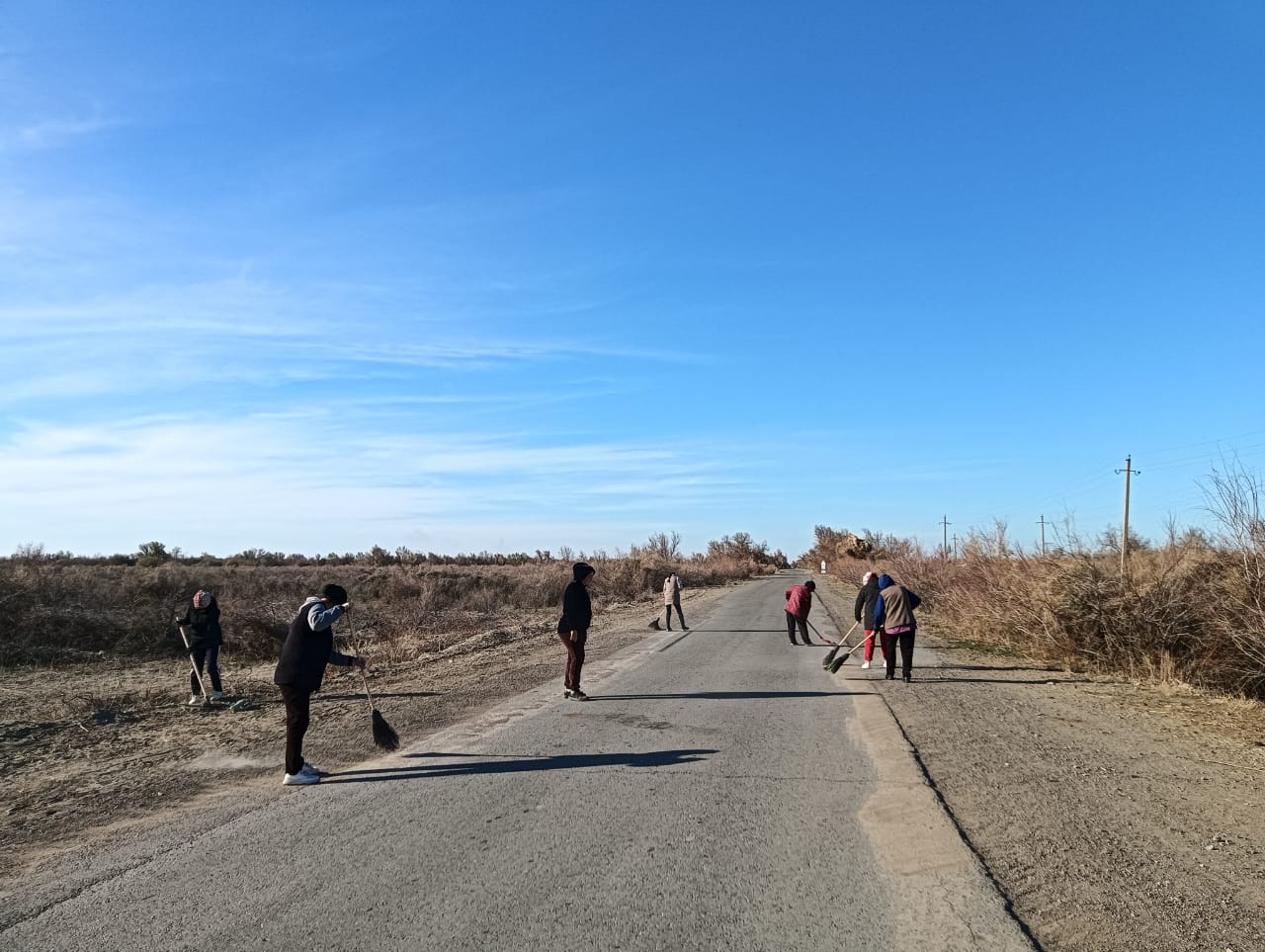 Бәйшегір ауылдық округі бойынша қоғамдық жұмысшылардың күнделікті жұмыстары