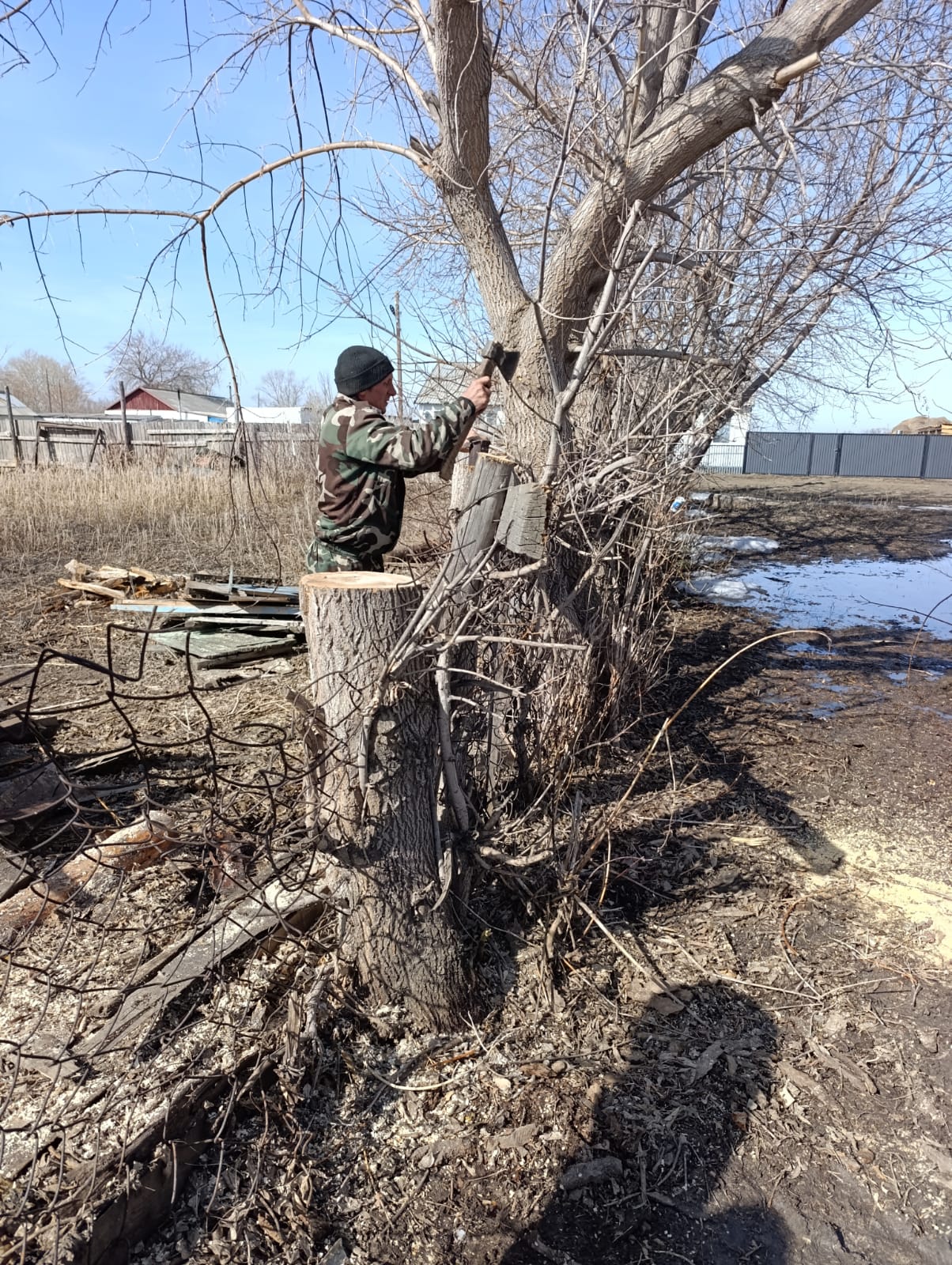 очистка территории