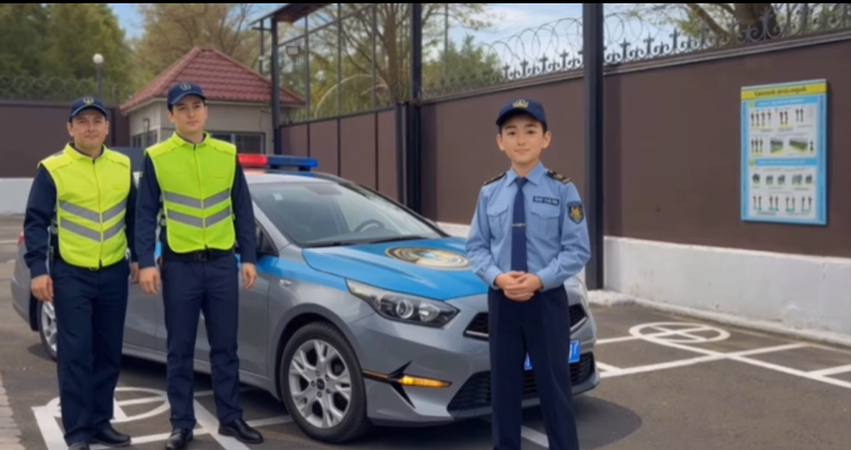 «Жас сақшы» сыныптарының оқушылары полиция қызметкерлерімен бірге бір күн өткізіп, олардың қызметі мен күнделікті жұмысымен танысты.