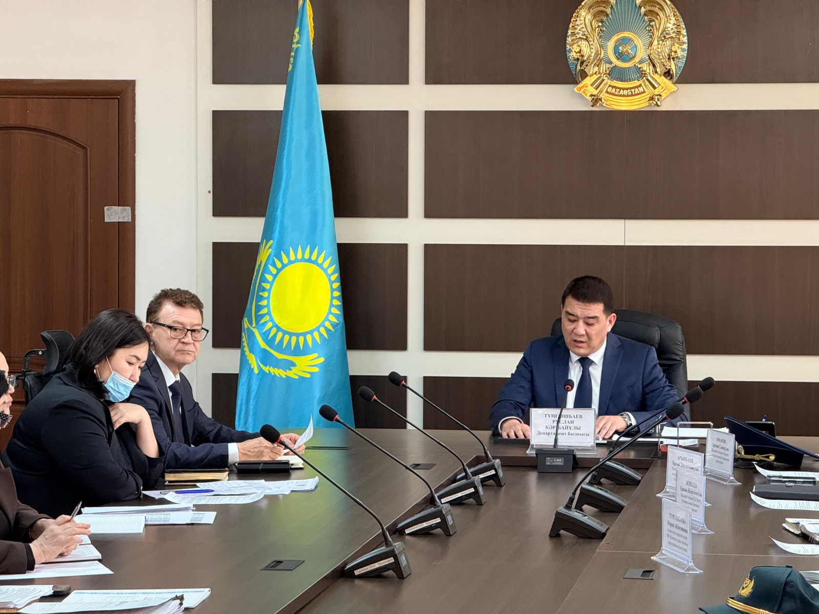 Халықты әлеуметтік қорғау саласындағы реттеу және бақылау комитетінің Шымкент қаласы бойынша департаментінде жиналыс өтті