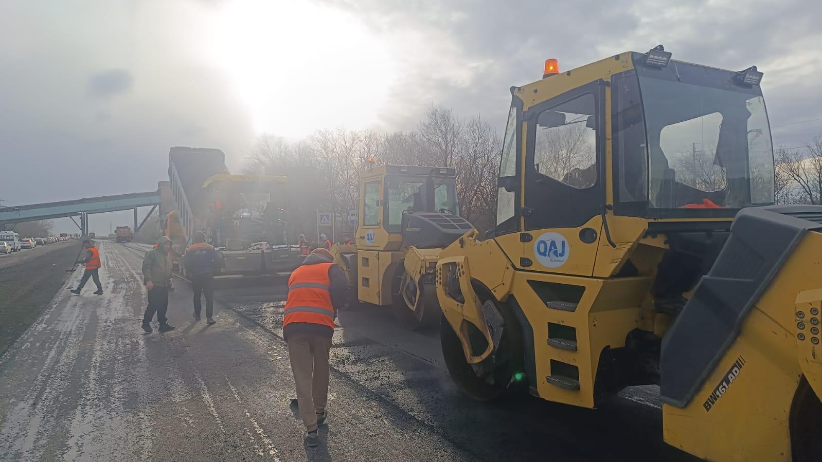 Қарағанды – Жезқазған автожолының бір бөлігінде жөндеу жұмыстары басталды