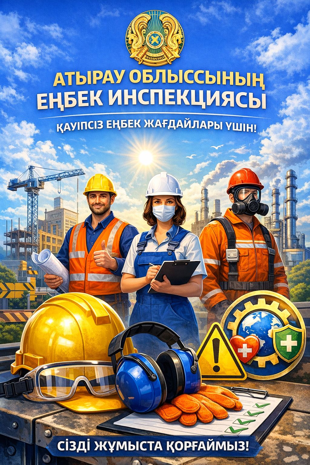 «Қауіпсіз еңбек – ортақ міндет: Атырау облысында Еңбекті қорғау күніне арналған бастама»