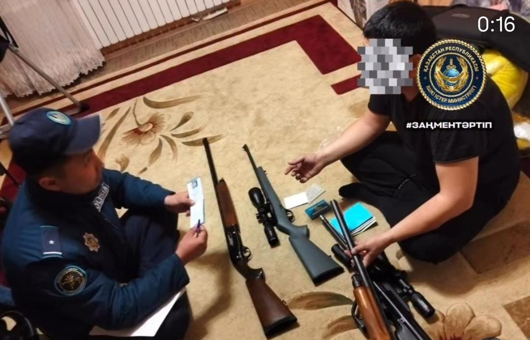 Маңғыстау облысында «Қару» жедел-профилактикалық іс-шарасы өткізілуде