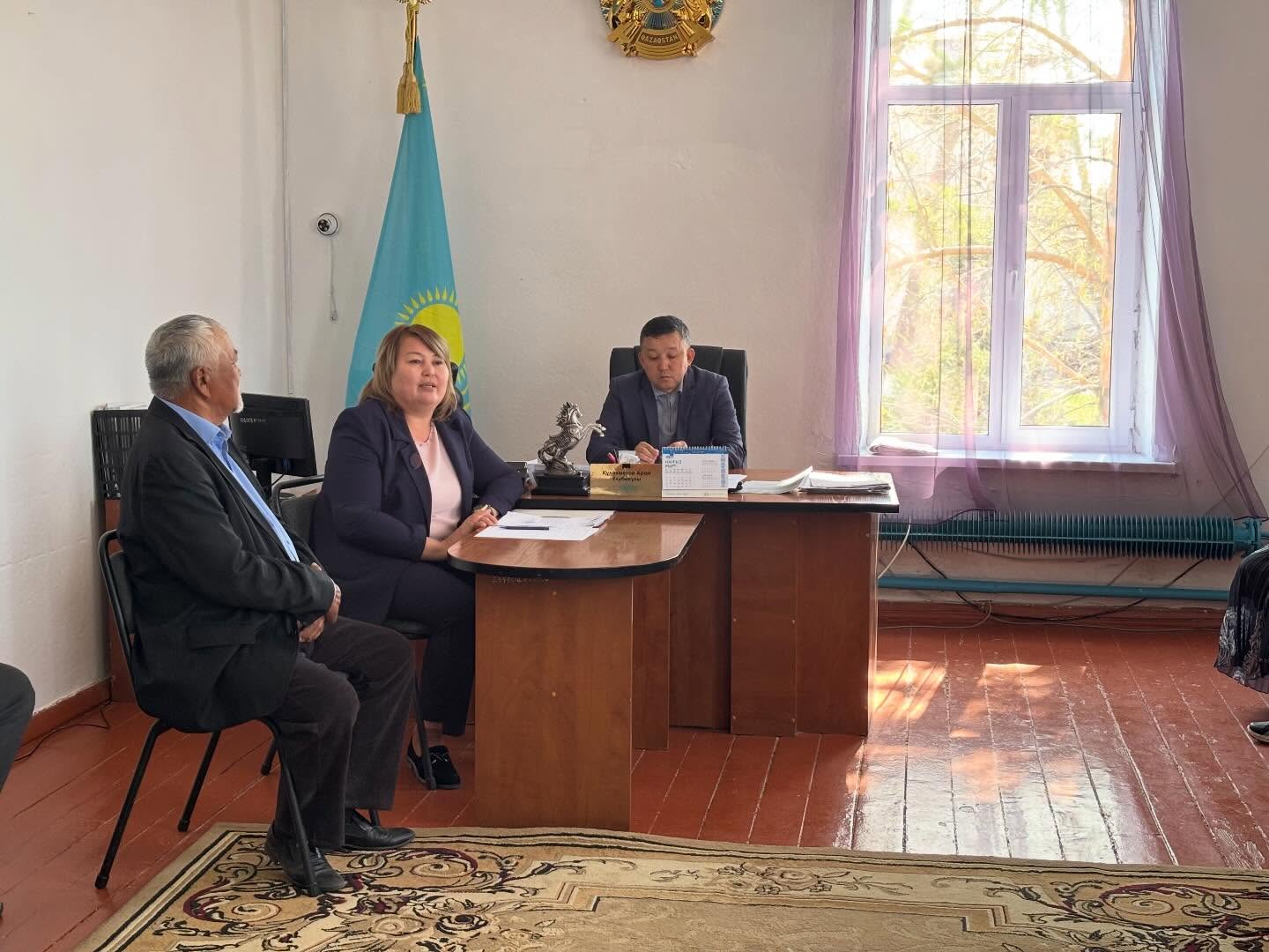 📍 Қоңыр ауылында халықпен кездесу өтті