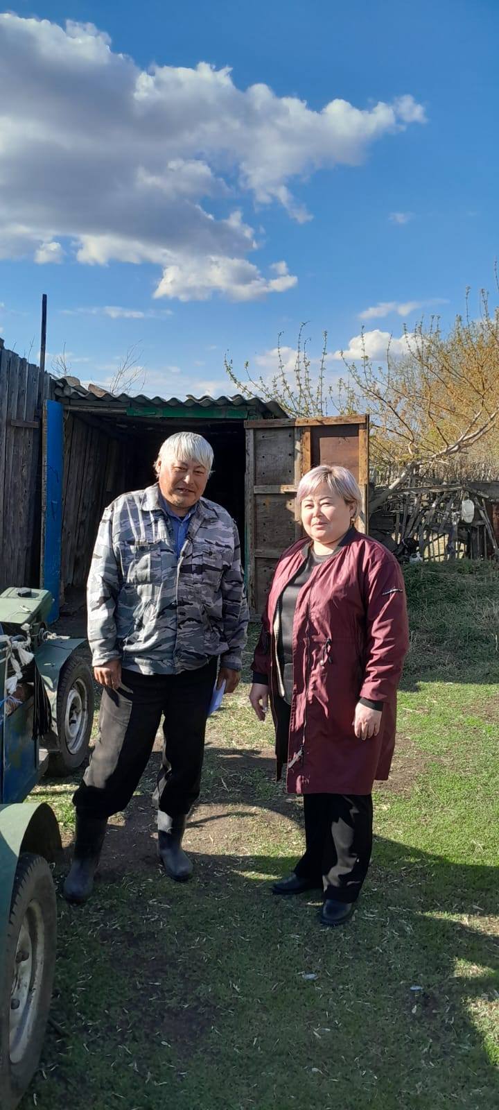 26 сәуір күні Петровка ауылының тұрғыны, Чернобыль атом электр станциясындағы апаттың салдарын жоюға қатысушы Мұқашев Серікпай Ғалеевичпен кездестім