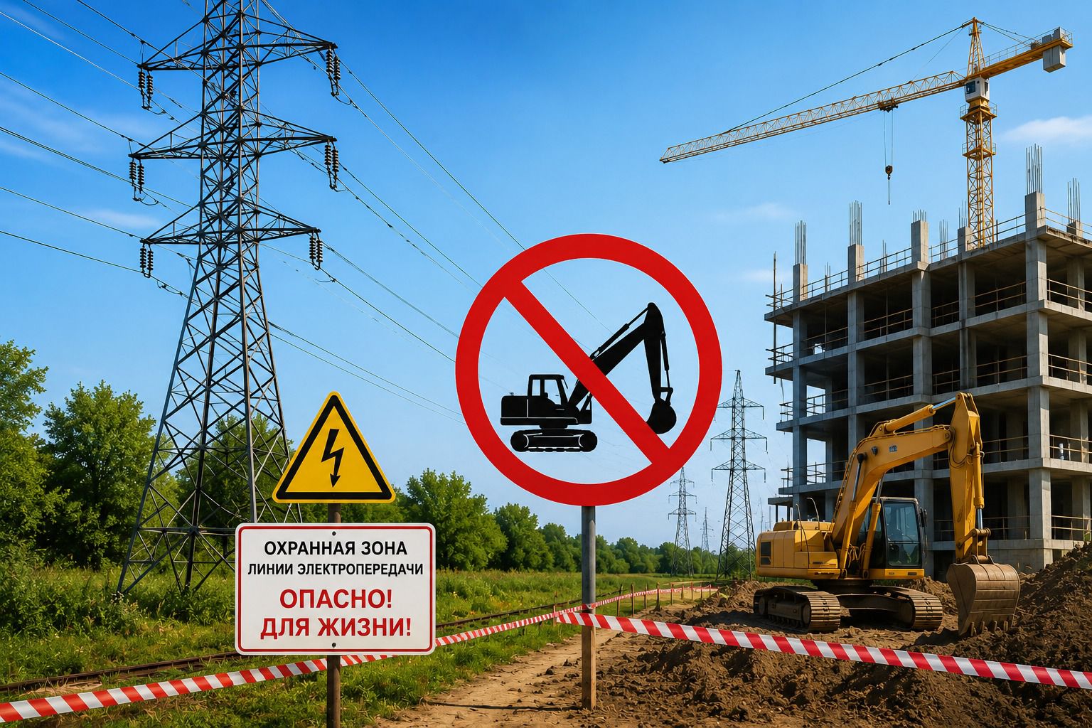Электр желілерінің маңындағы қауіпсіздік талаптарын сақтау маңызды