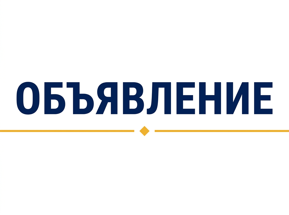 Объявление