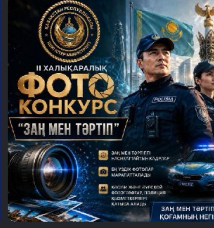 II Халықаралық "Заң мен тәртіп" фотобайқауы басталды.