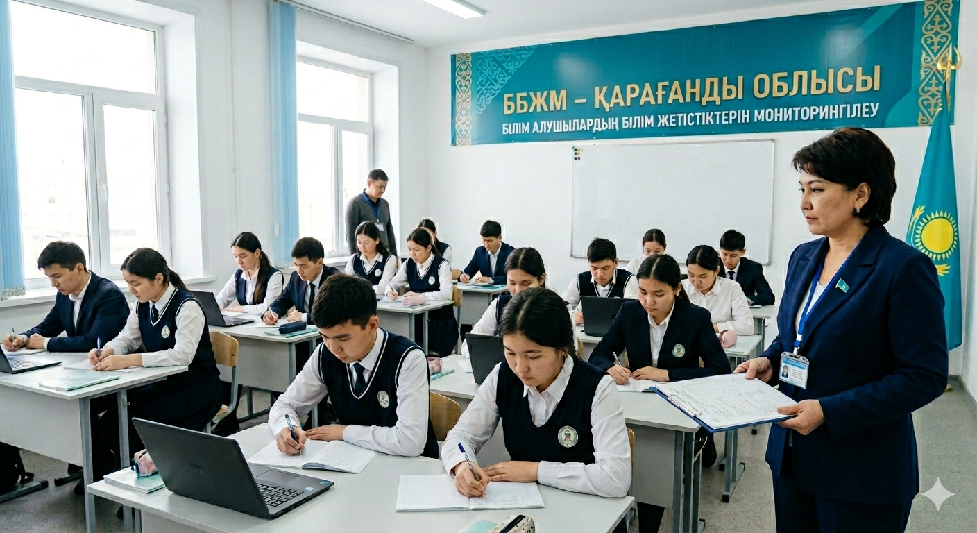 Қарағанды облысында білім алушылардың білім жетістіктерін мониторингілеу (ББЖМ) процесі қарқынды жүріп жатыр.