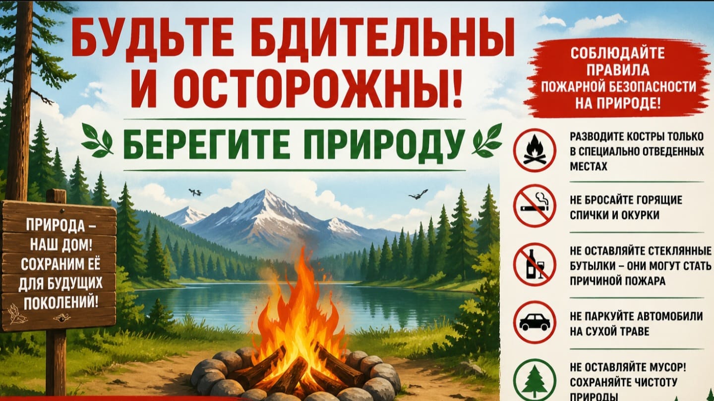 Қаратал ауданының Төтенше жағдайлар бөлімі «Табиғат аясындағы қауіпсіз демалыс» тақырыбында еске салады.