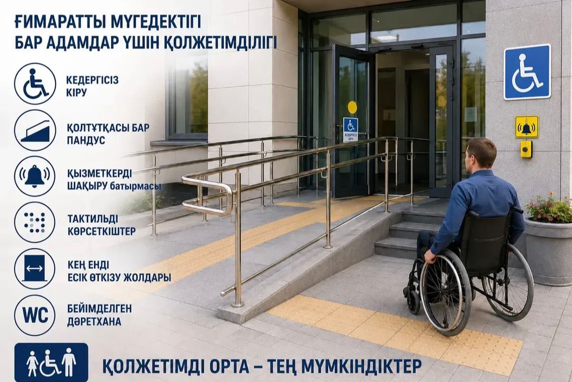 Ғимараттың мүгедектігі бар үшін қолжетемділігі